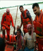 Mid-Water Rescue in River Pandai, Bettiah, Bihar